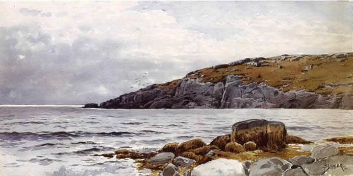 Alfred Thompson Bricher Rocky Coastline